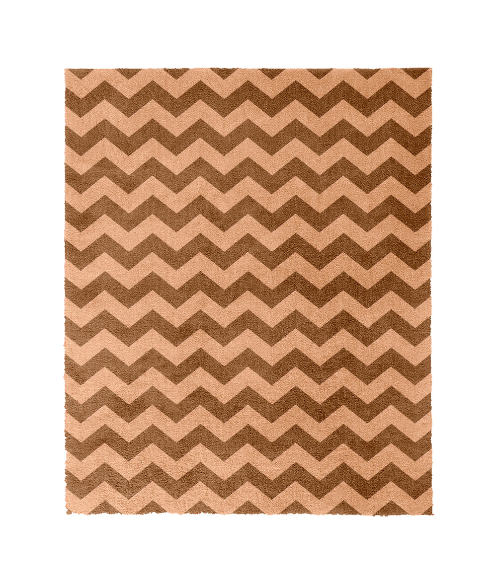 Chevron Peach Desert